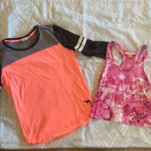 Victoria Secret and Pink Shirt and Tank Top